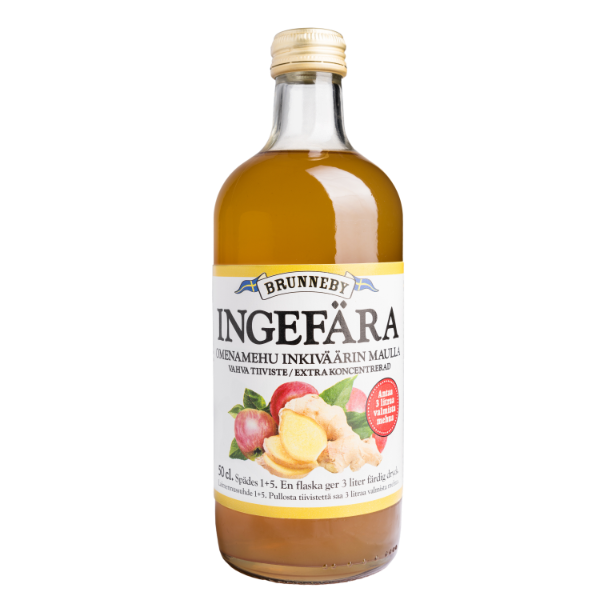 Brunneby inkiväärimehutiiviste 0,5l