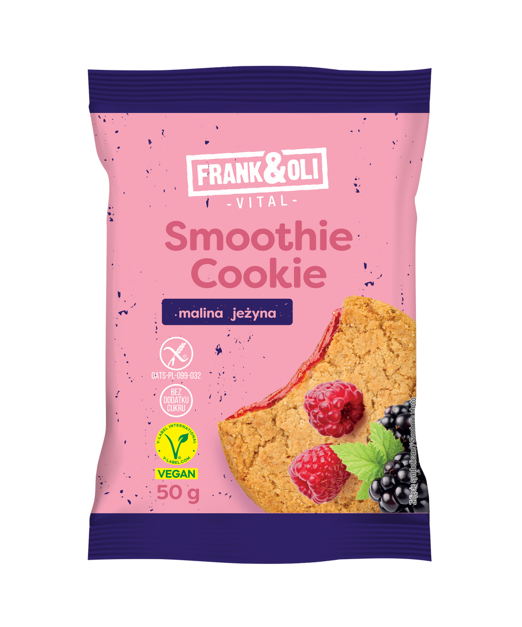 Frank&Oli smoothie cookie - raspberry and blackberry - (50g)